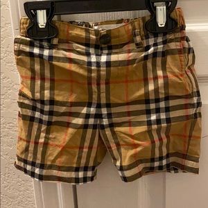 Burberry shorts for toddler boys